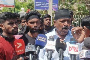 நீதிபதி சரவணராஜாவுக்கு நீதி கோரும் முல்லைத்தீவு இளைஞர்கள்!