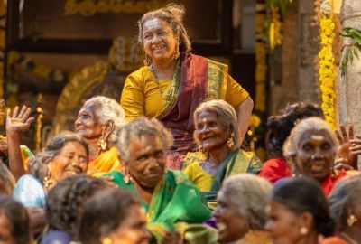 Learn about Radikaa's dramatic transformation in ‘தாய்கிழவி’ through groundbreaking prosthetic makeup techniques and artistry!