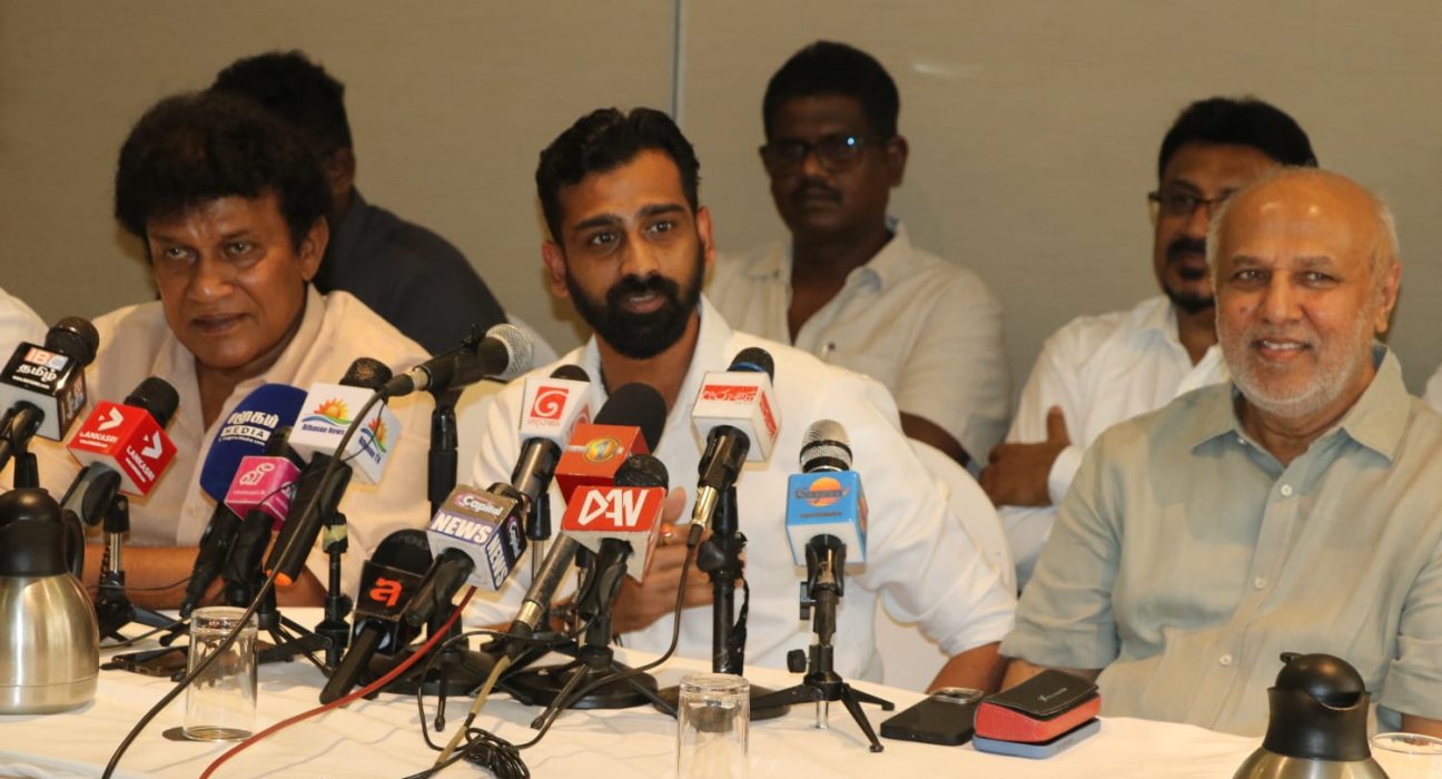 நாடாளுமன்றத்தைப் பிரதிநிதித்துவப்படுத்தும் தமிழ் பேசும் மக்களின் ஆறு கட்சிகள் பேரினவாதத்துக்கு எதிராக ஒன்றுபட்டு செயற்படுவதற்காக ஒரே மேடையில் அணிதிரண்டுள்ளன.