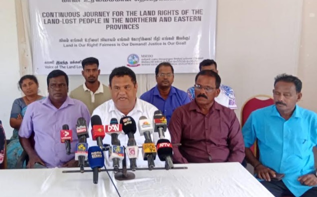 இராணுவம் மற்றும் அரச திணைக்களங்களால் அபகரிக்கப்பட்ட காணி உரிமைப் பிரச்சினைகளுக்கு நிரந்தரத் தீர்வு காண்பதை வலியுறுத்தி, வடக்கு - கிழக்கின் 7 மாவட்டங்களின் பிரதிநிதிகள் கலந்துகொண்ட கூட்டுக் கலந்துரையாடல் ஒன்று யாழ்ப்பாணத்தில் இன்று நடைபெற்றது.