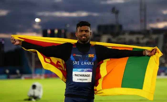 ஆண்களுக்கான ஈட்டி எறிதல் தரவரிசையில் 1,354 புள்ளிகளுடன், இலங்கையின் ரமேஷ் தரங்க (Rumesh Tharanga) உலக அளவில் முதலிடத்தைப் பிடித்துள்ளார்.