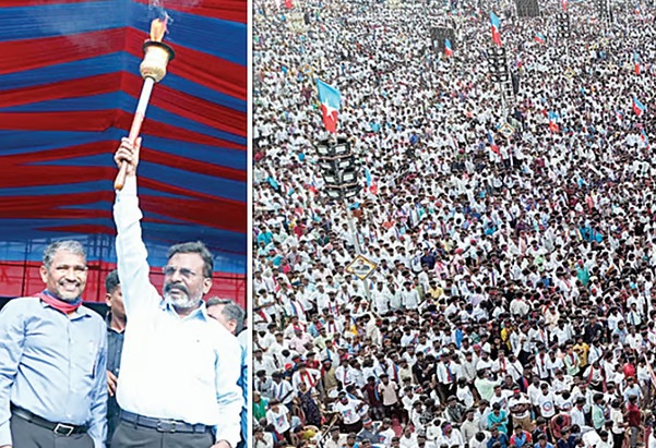 தமிழ் தேசிய களத்​தில் தவெக​வும் விசிக​வும் இணைந்தே இனி பயணிக்​கும் என விசிக தலை​வர் திருமாவளவன் அறி​வித்​துள்​ளார்.