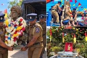 திலீபனின் சிலையை மீள நிறுவுமாறு வலியுறுத்தி யாழில் அணையா விளக்கு போராட்டம்
