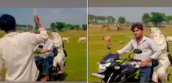 பீகார் மாநிலம் கயாவில் மோட்டார் சைக்கிளில் சென்ற தம்பதியை, கும்பல் ஒன்று சுற்றி வளைத்துத் துன்புறுத்தி, கெட்ட வார்த்தைகளால் திட்டி அச்சுறுத்திய அதிர்ச்சி சம்பவம் தொடர்பான வீடியோ வெளியாகி பெரும் பரபரப்பை ஏற்படுத்தியுள்ளது.