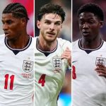 UEFA நேஷன்ஸ் லீக்' (UEFA Nations League) போட்டிகளுக்கான இங்கிலாந்து கால்பந்து அணியிலிருந்து டினோ லிவ்ராமென்டோ Tino Livramento , கொபி மைனூ Kobbie Mainoo, கோல் பால்மர் Cole Palmer, மார்கஸ் ரஷ்போர்ட் Marcus Rashford மற்றும் டெக்லான் ரைஸ் Declan Rice ஆகிய ஐந்து முக்கிய வீரர்கள் விலகியுள்ளனர்.